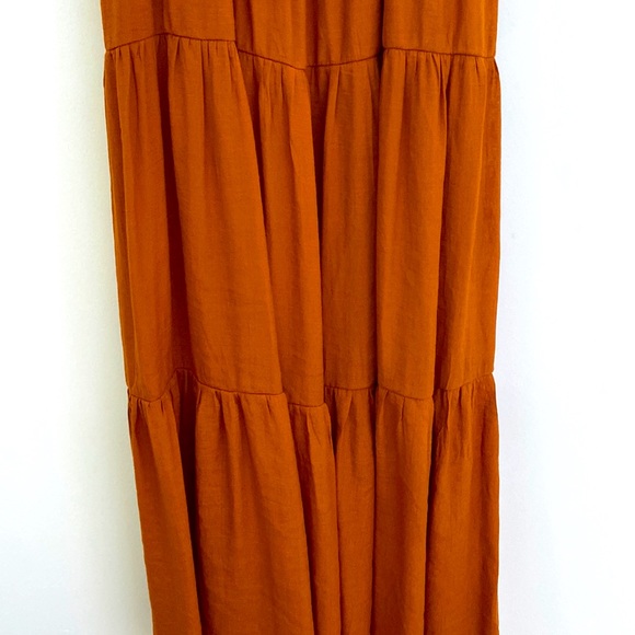 Nanette Lepore RustSmocked Maxi Dress with Flutter Straps - Picture 7 of 7
